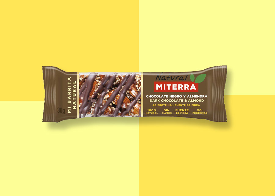 Snack – CHOCOLATE NEGRO Y ALMENDRA (15 barritas)