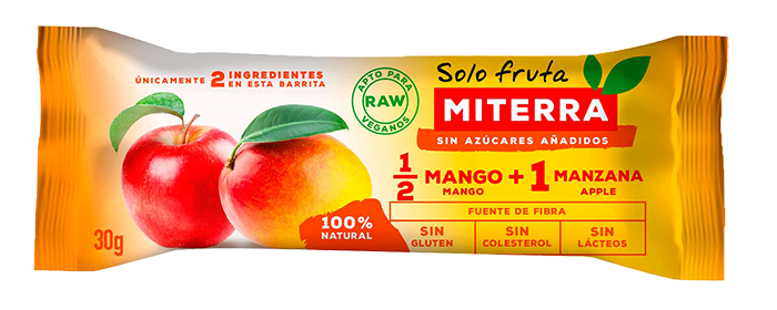 Solo Fruta – 1/2 MANGO + 1 MANZANA (20 barritas)